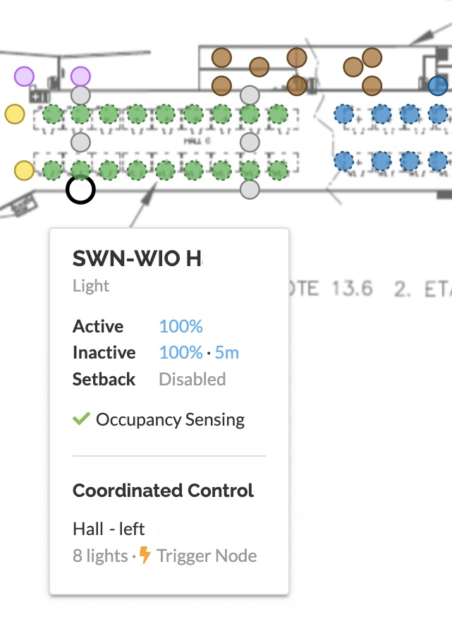Third party sensors on a map